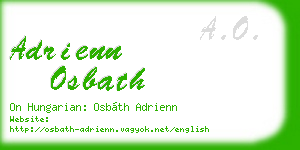 adrienn osbath business card