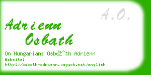 adrienn osbath business card